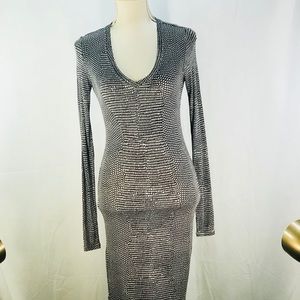 BCBGMAXAZRIA Animal Print Pull Over Shift Dress